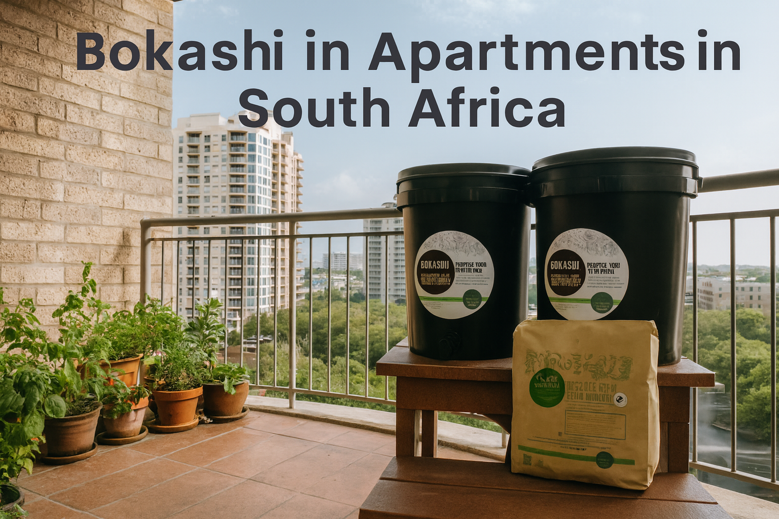 Bokashi composting in apartments