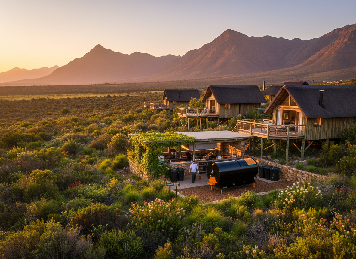 Remote lodge food waste management